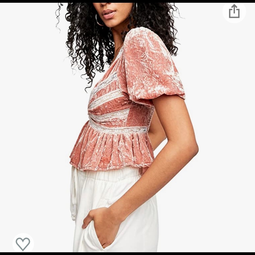 Free people velvet top